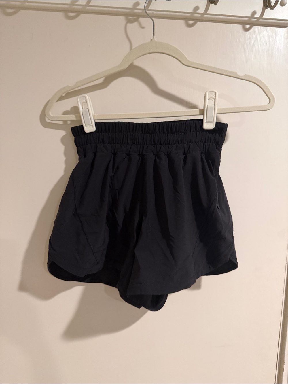 lululemon athletica Black Elastic-Waist Athletic Shorts